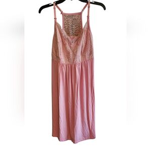 Kindred Bravely Nursing Pink Lace Nightgown